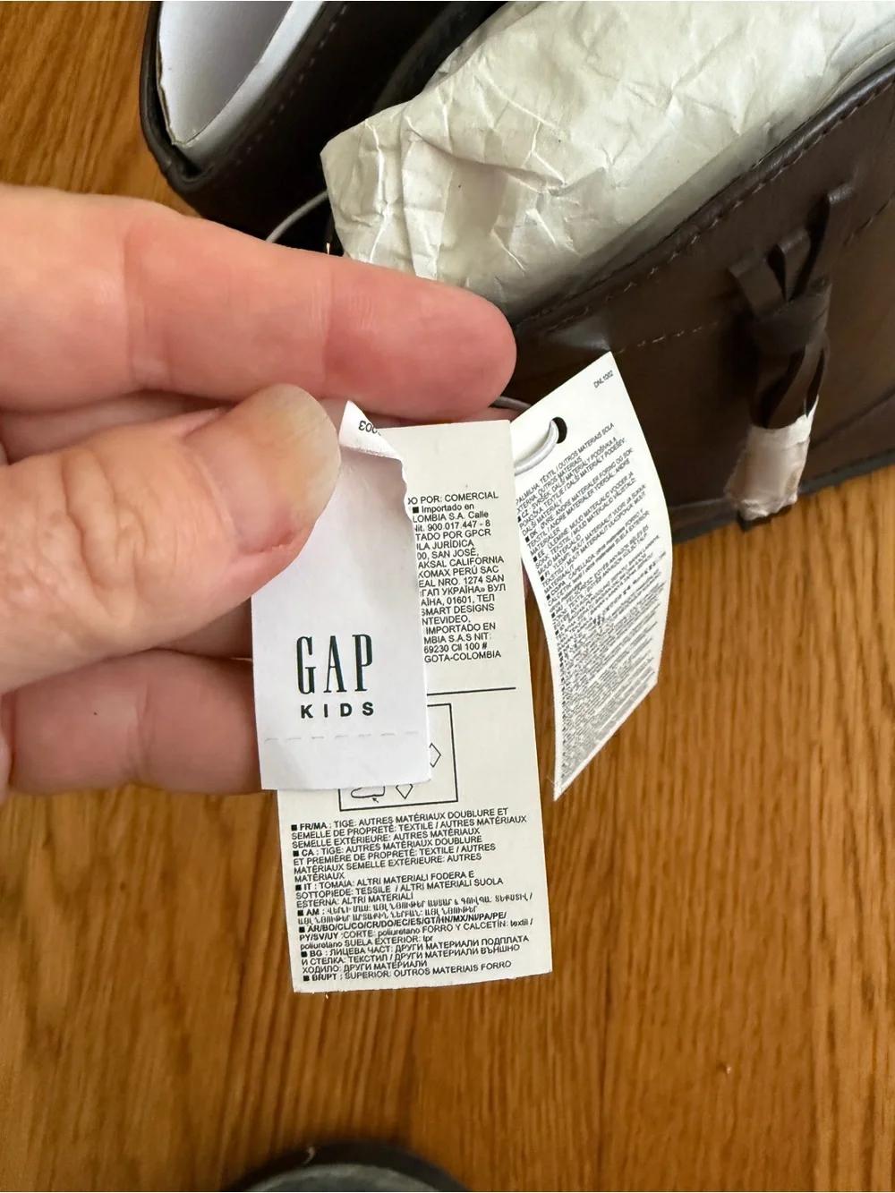 GAP Brown faux leather tassel boots 3 New